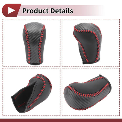 Gear Shift Knob Cover for Mazda CX-5 (2012–2023) Red Faux Leather