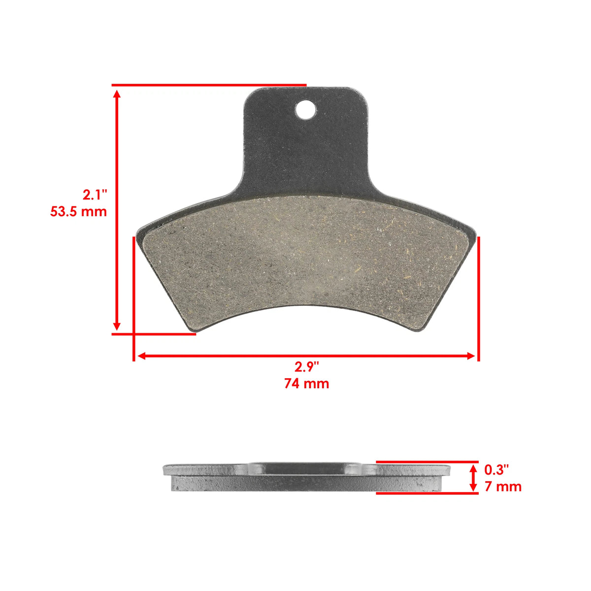 Front Rear Brake Pads for Polaris Trail Blazer 250 / Magnum 500 (1999–2000) HU1485MP116LR