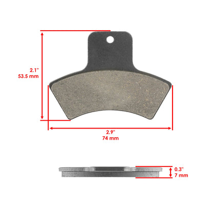 Front Rear Brake Pads for Polaris Trail Blazer 250 / Magnum 500 (1999–2000) HU1485MP116LR