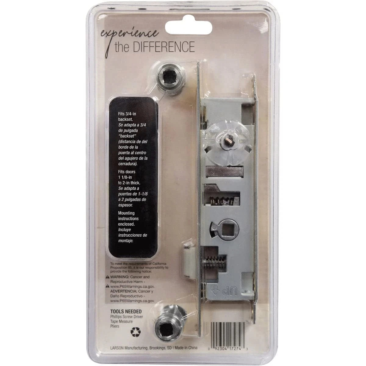 Revere Mortise Brass Handle Set for Larson Storm Door