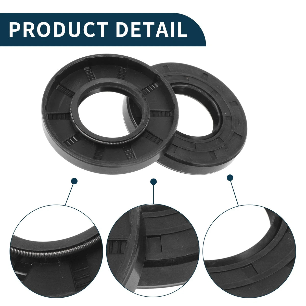 Set of 5 Oil Seal Rotary Shaft Seal NBR Rubber 35x70x10mm