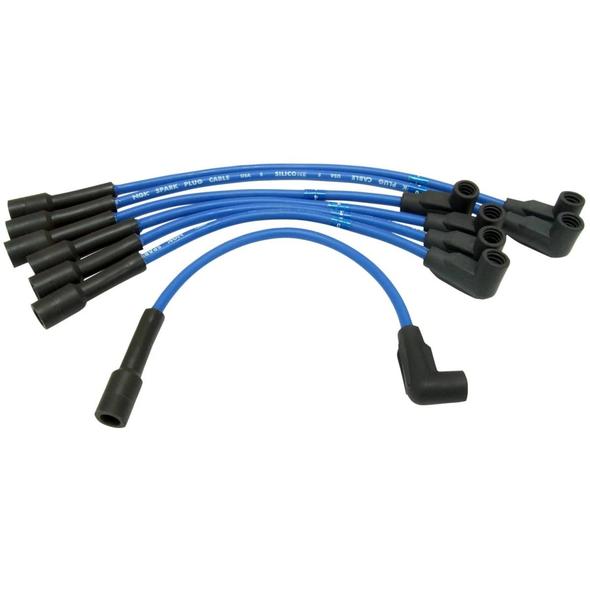 Set of 7 Spark Plug Wires for Jeep Wagoneer Comanche Cherokee (1987–1990) 53229, 09280