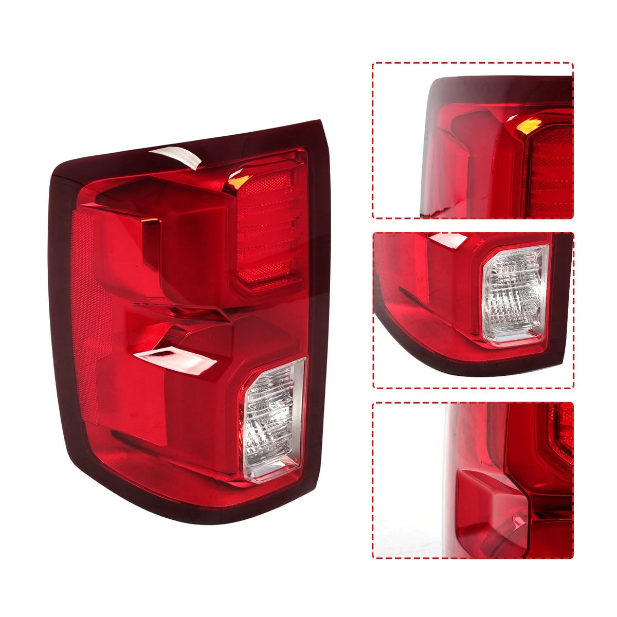 Set of 2 LED Tail Lights for Chevy Silverado 1500 (2016–2018) 84288718, 84288719, GM2800294, GM2801294