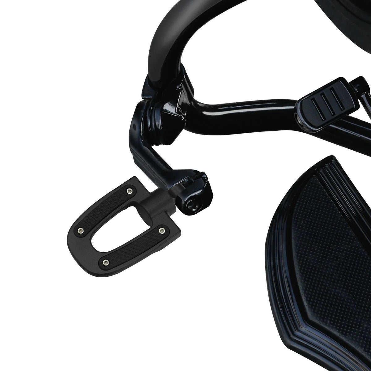 Matte Black Highway Footpegs for Harley Road King (1994–2023)