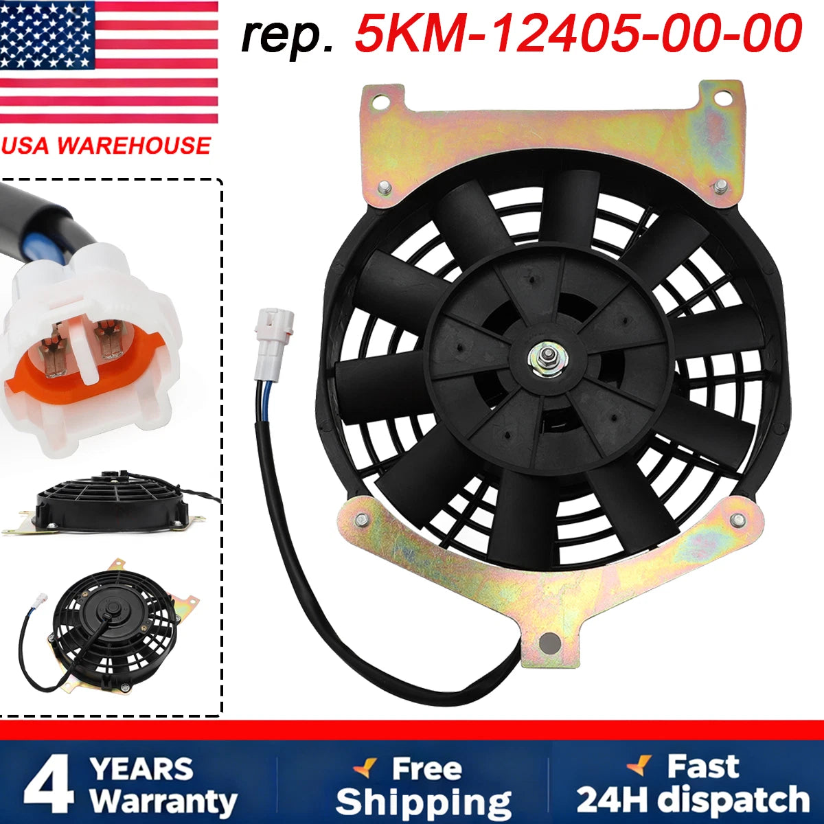 Radiator Cooling Fan for Yamaha Grizzly 660 (2002–2008)