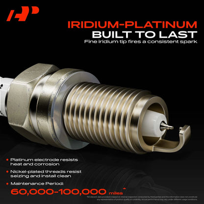Set of 6 Iridium Platinum Spark Plugs for Mazda 6 CX-9 (2007–2012) 5367
