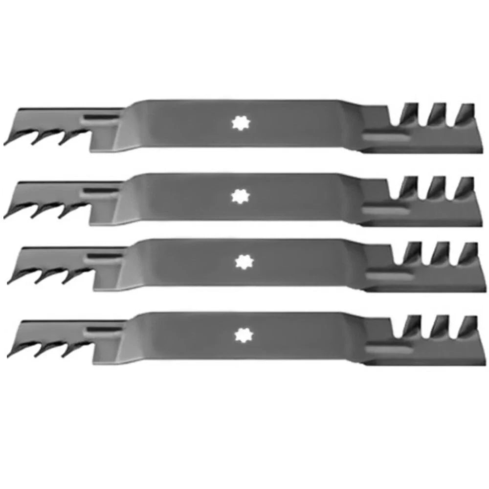 Set of 4 Rotary Blades for John Deere (AM137328, AM141033, GX22151)