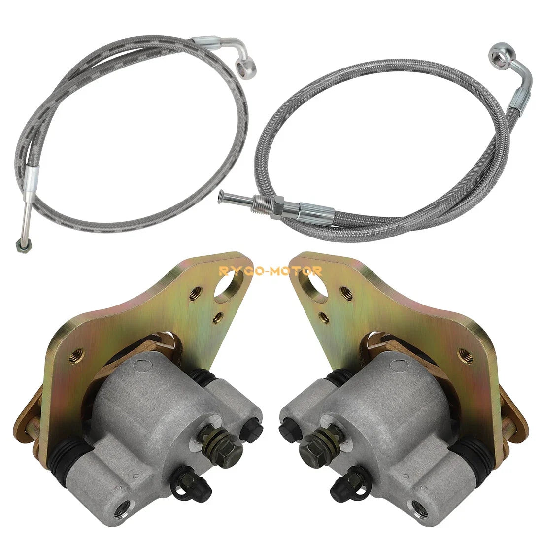 Front Brake Calipers & Hose Lines for Polaris Sportsman 500 570 700 800 (2000–2023)