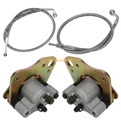 Front Brake Calipers & Hose Lines for Polaris Sportsman 500 570 700 800 (2000–2023)