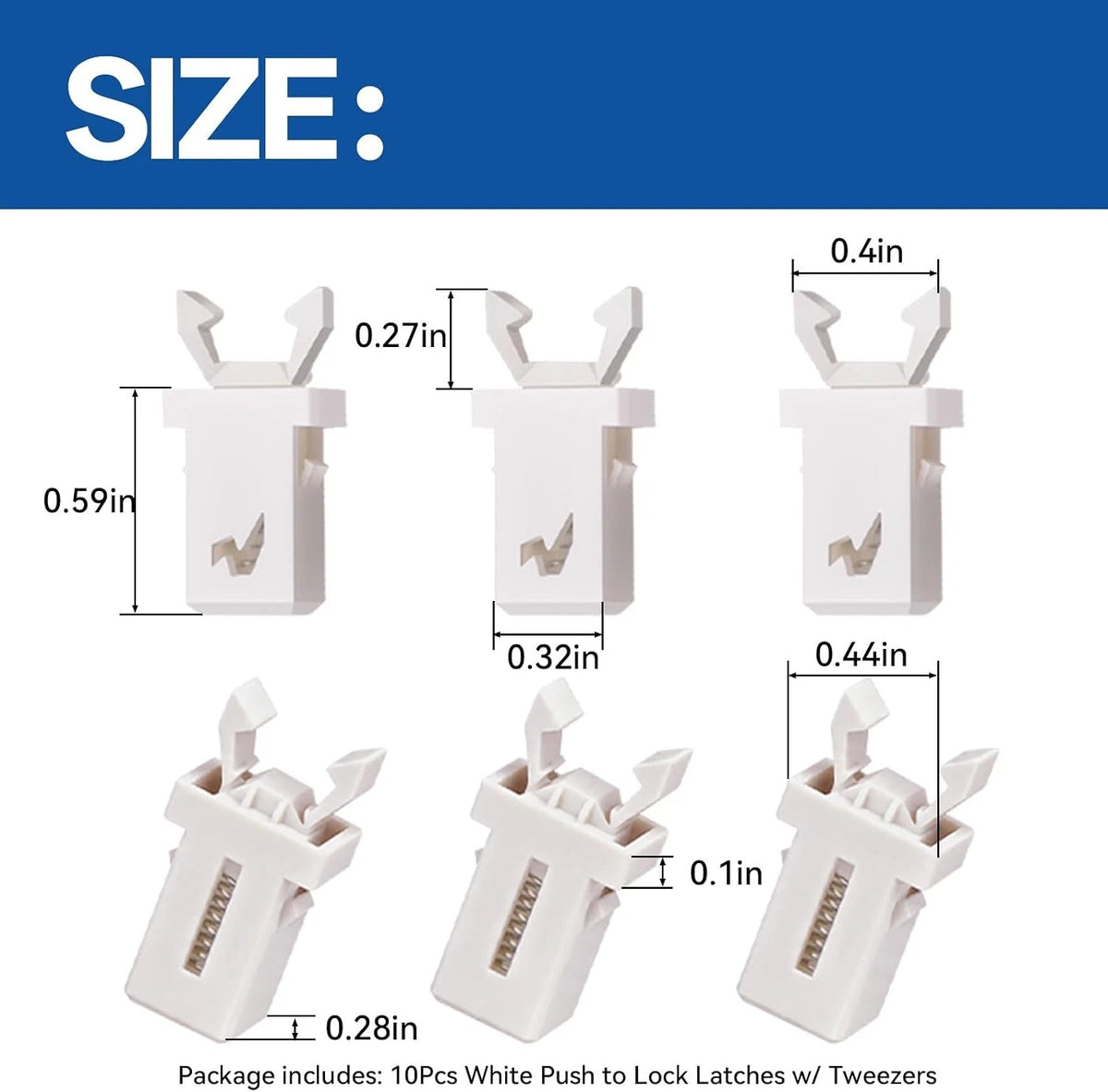 10Pcs Push to Lock Latches for Synology Type D3 D5 D6 Trays