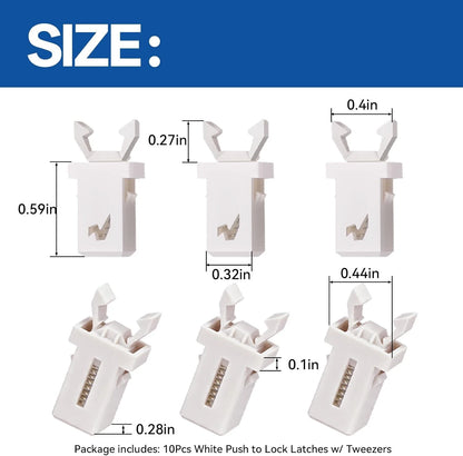 10Pcs Push to Lock Latches for Synology Type D3 D5 D6 Trays