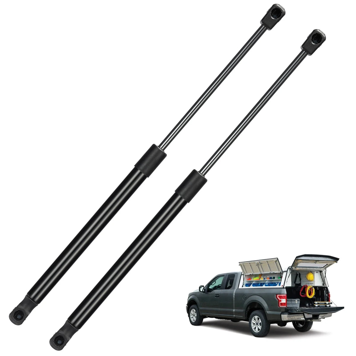 2X Gas Struts C16-06288 for Pickup Cab Canopy Door Tool Box Lid (17")