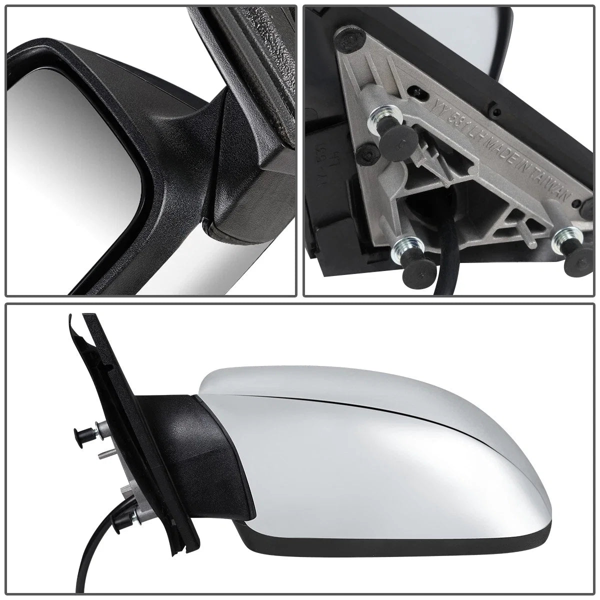 Driver Side Door Mirror for Chrysler 300 (2011–2013) CH1321341, Heated, Powered