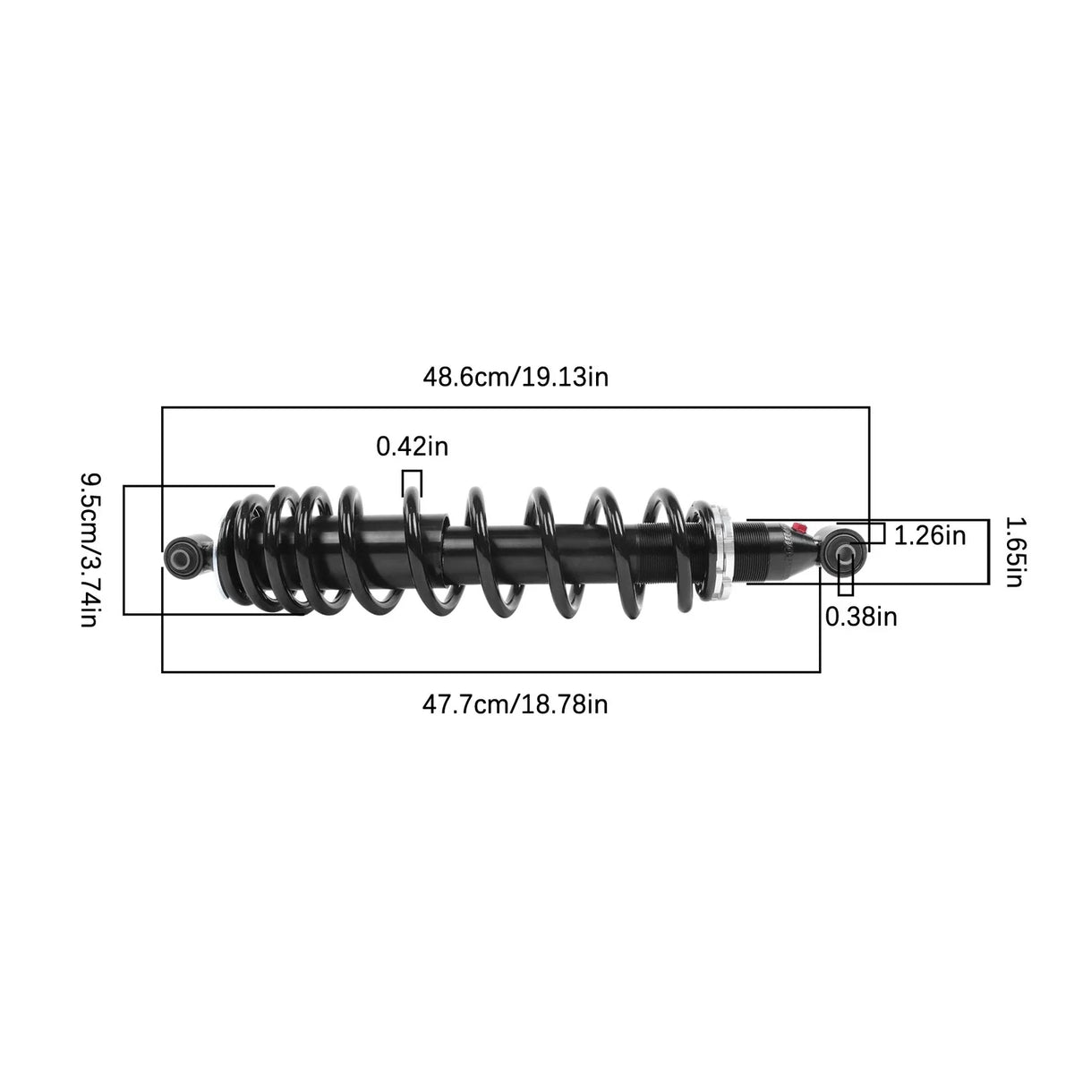 Front Shocks Absorber for Yamaha Wolverine 700 (2016–2018)