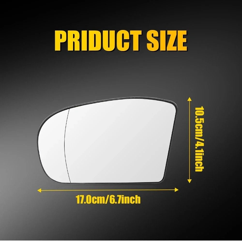 Driver Side Heated Mirror Glass for Mercedes Benz C240 C320 C350 (2002–2007)
