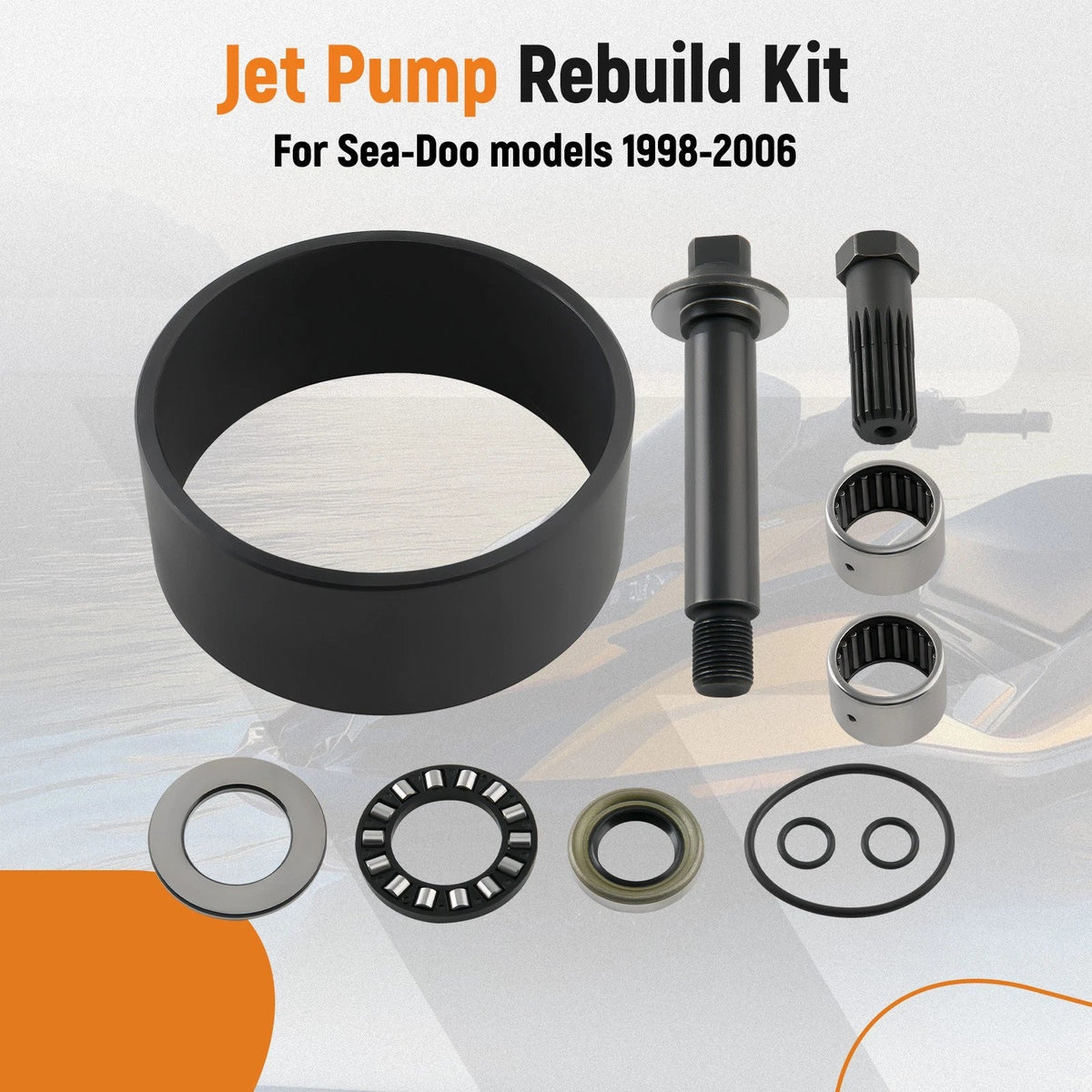 Complete Jet Pump Rebuild Kit for SeaDoo GTX RFI RX RXDI XP Limited GSX GTS LRV (1996–2004)