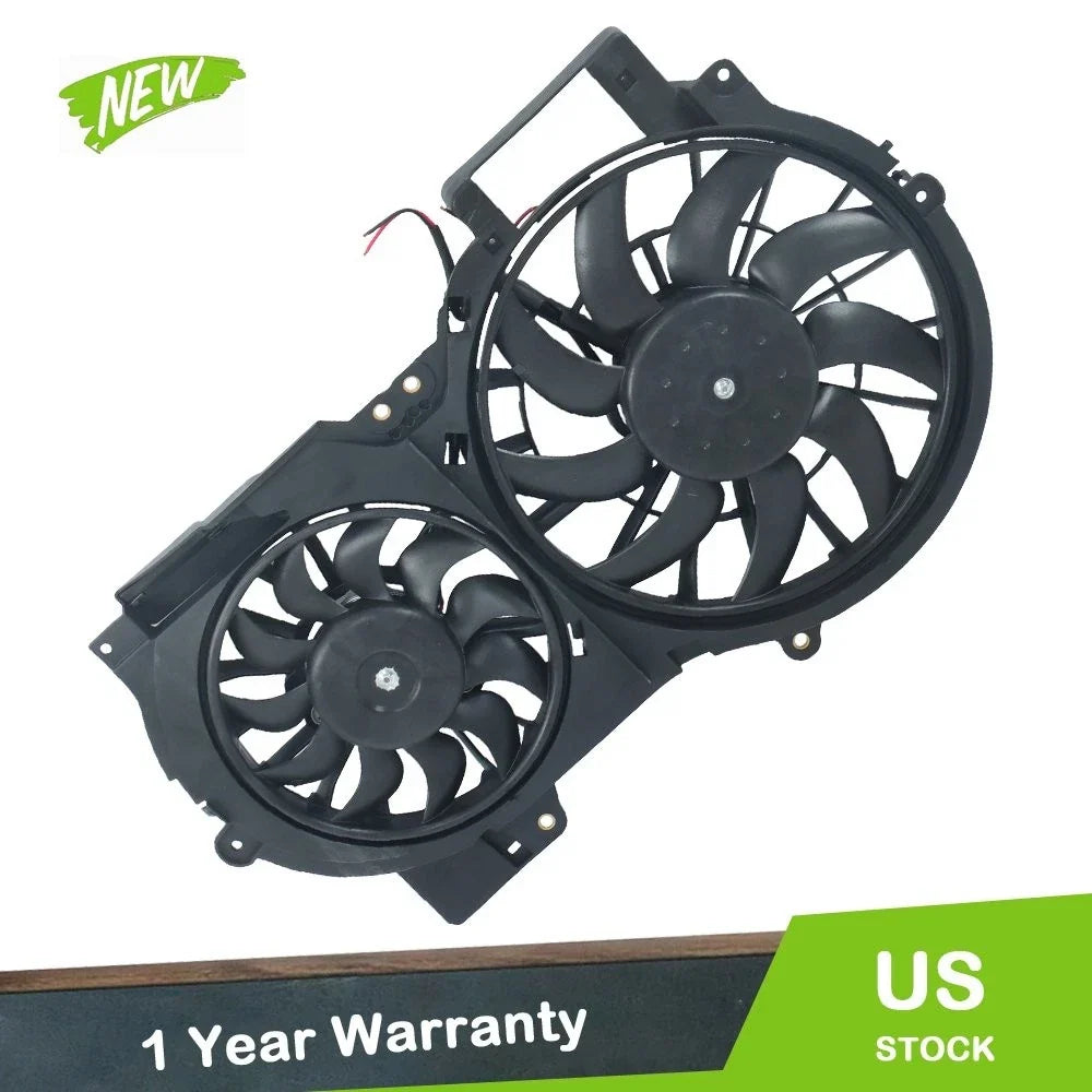 Dual Engine Radiator Cooling Fan Assembly 620-835 for Audi A6 V6 3.2L (2006–2011)