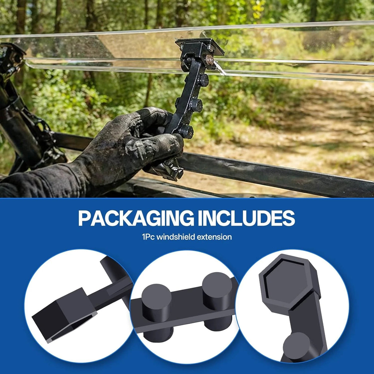 Windshield Extension Handle for Super ATV KRX, Honda, Polaris, Can-Am (ATV, UTV)