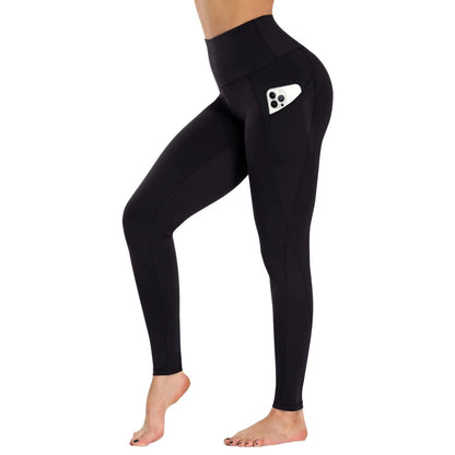 High Waist Yoga Pants for Women X-Large (Black)