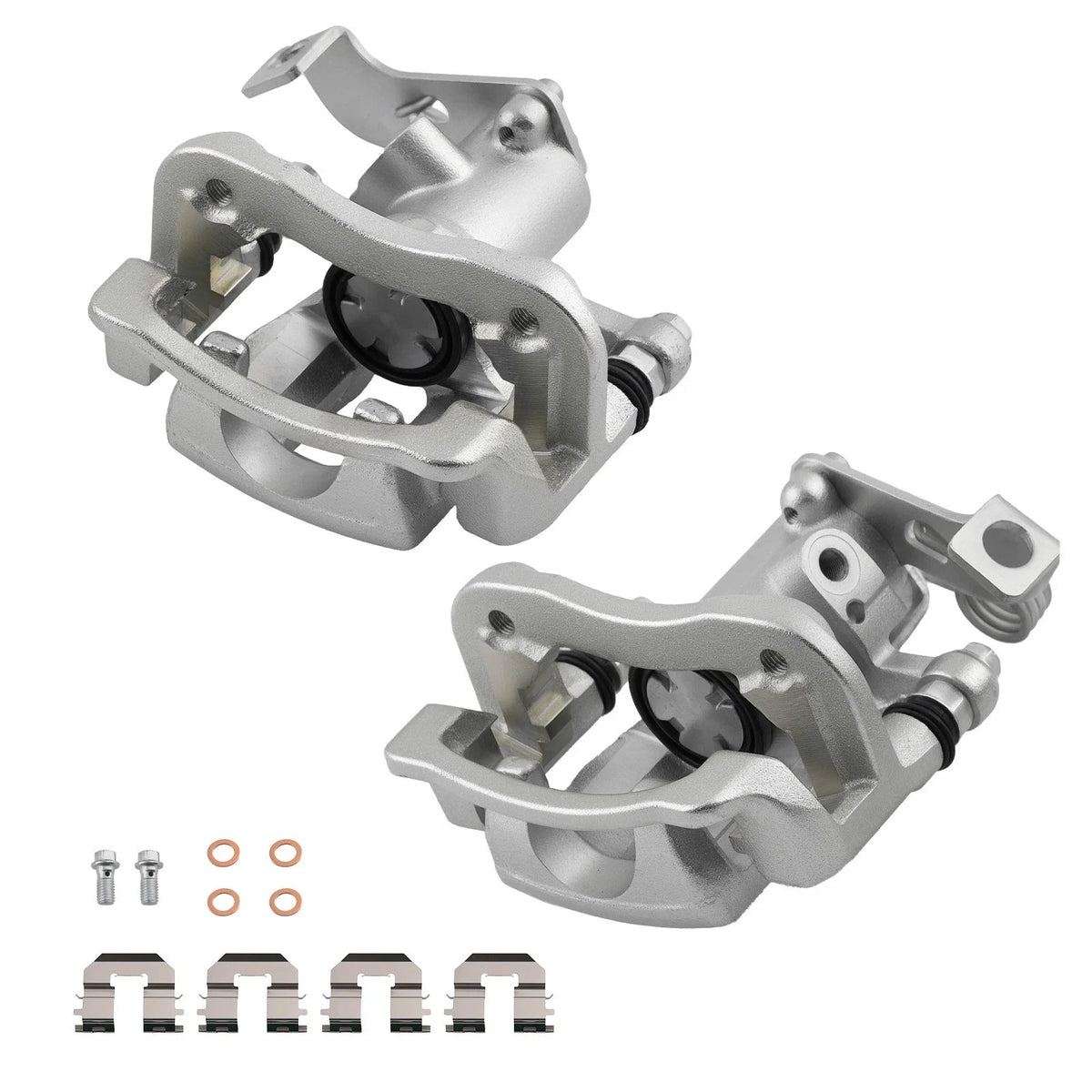 Set of 2 Rear Brake Calipers for Hyundai Accent (2012–2017) / Dodge Attitude (2012–2014)