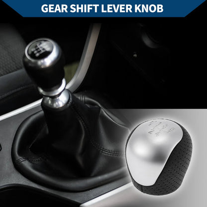 5 Speed Manual Gear Shifter Knob for Hyundai Elantra (2009–2012) Faux Leather Black