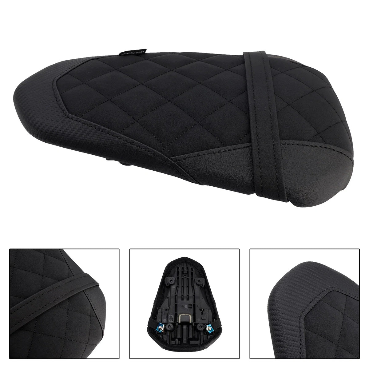 Rear Seat Passenger Cushion for Yamaha YZF-R3 MT-03 (2015–2023) Black PU