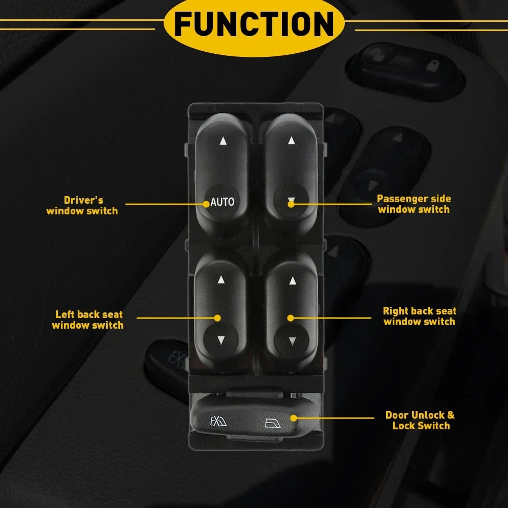 Driver Side Master Window Power Switch for Ford F250 F350 F450 (2002–2007)
