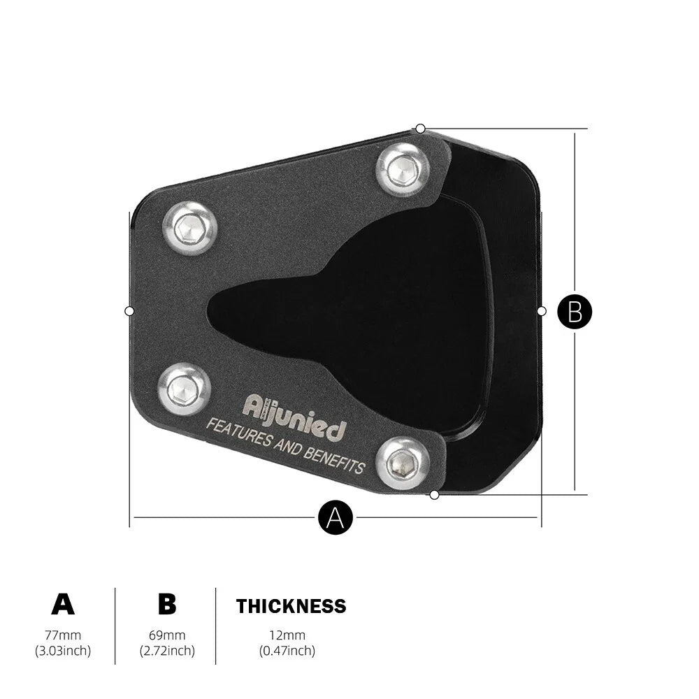 CNC Kickstand Extension Plate for KOVE 450 RALLY (2023)