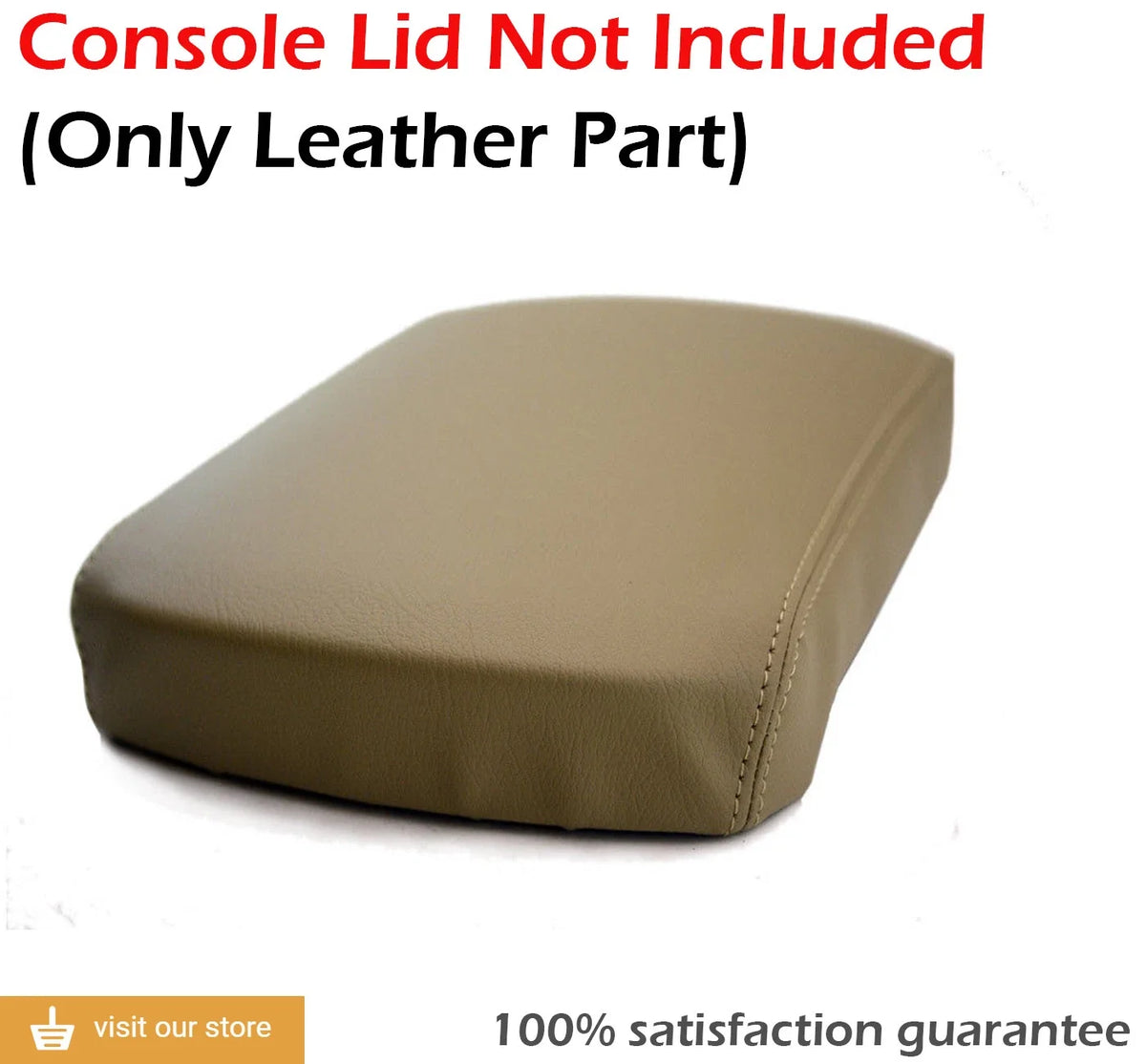 Center Console Armrest Cover for Toyota Tacoma (2005–2015) Beige Leather