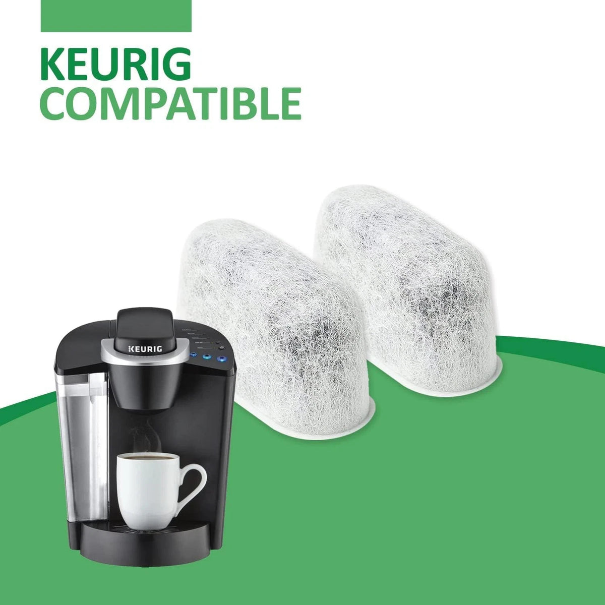 Pack of 6 Replacement Charcoal Water Filters for Keurig and Breville