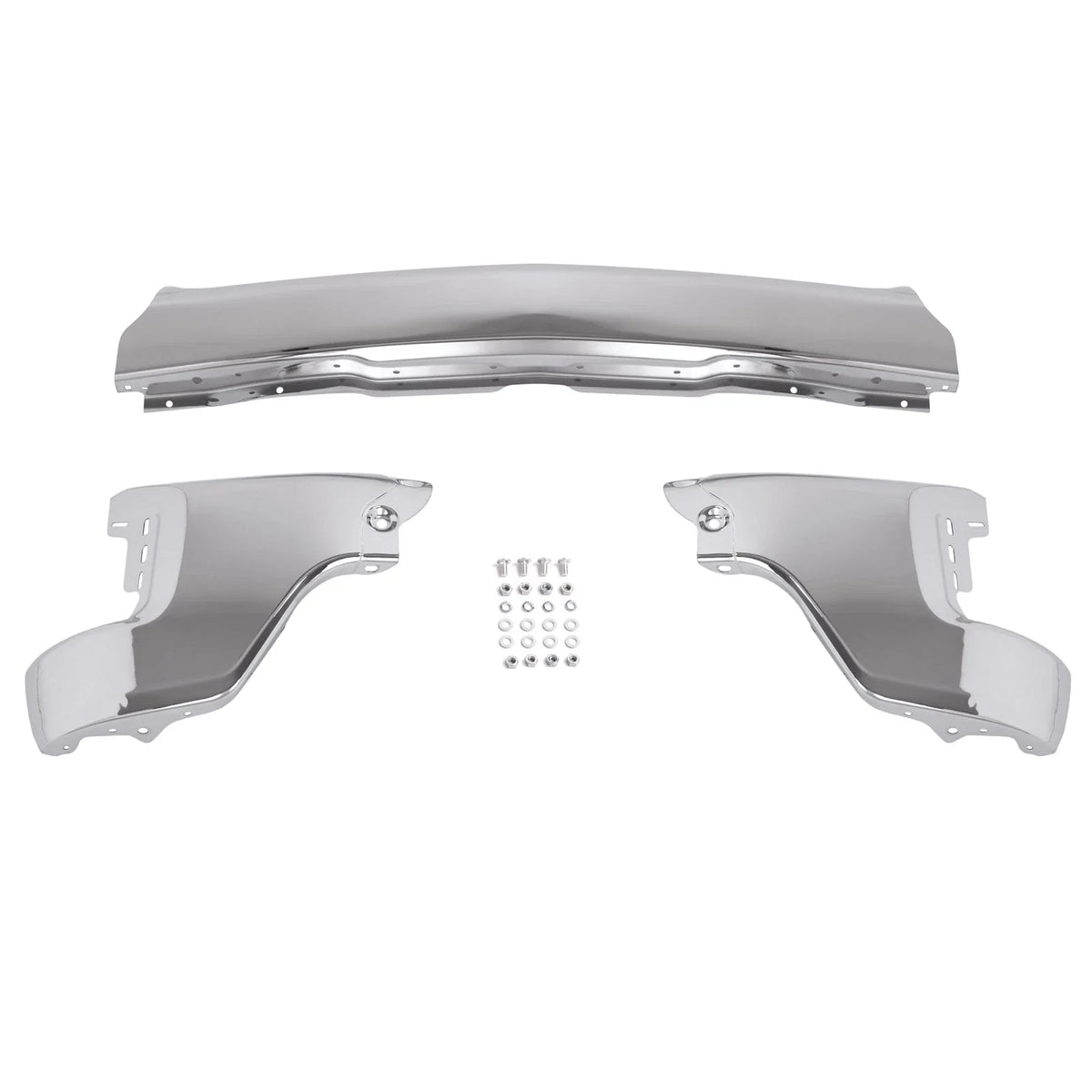 Chrome Steel Front Bumper Face Bar for Chevy Silverado 1500 (2019–2022)