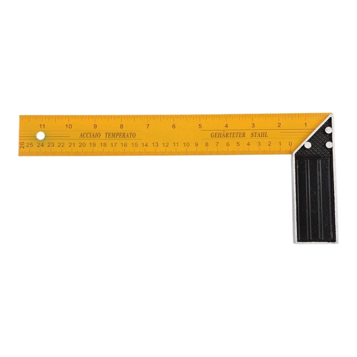 300mm L Square Angle Ruler 90 Degree Steel with Aluminum Handle