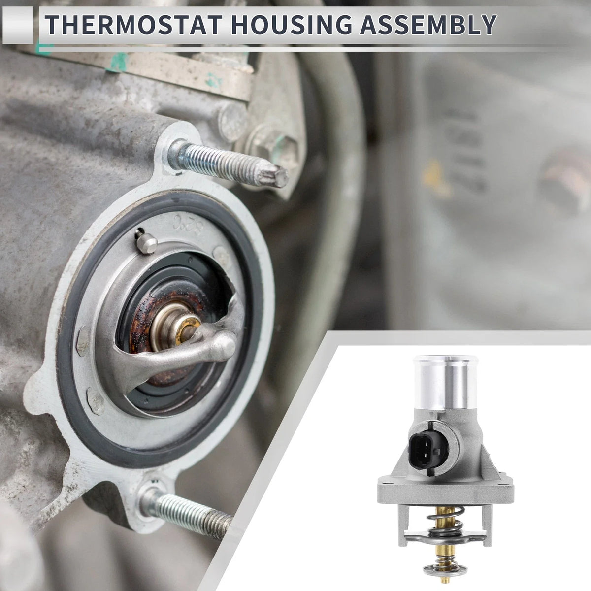 Engine Coolant Thermostat Housing Assembly for Chevy Aveo/Aveo5 (2009–2011)