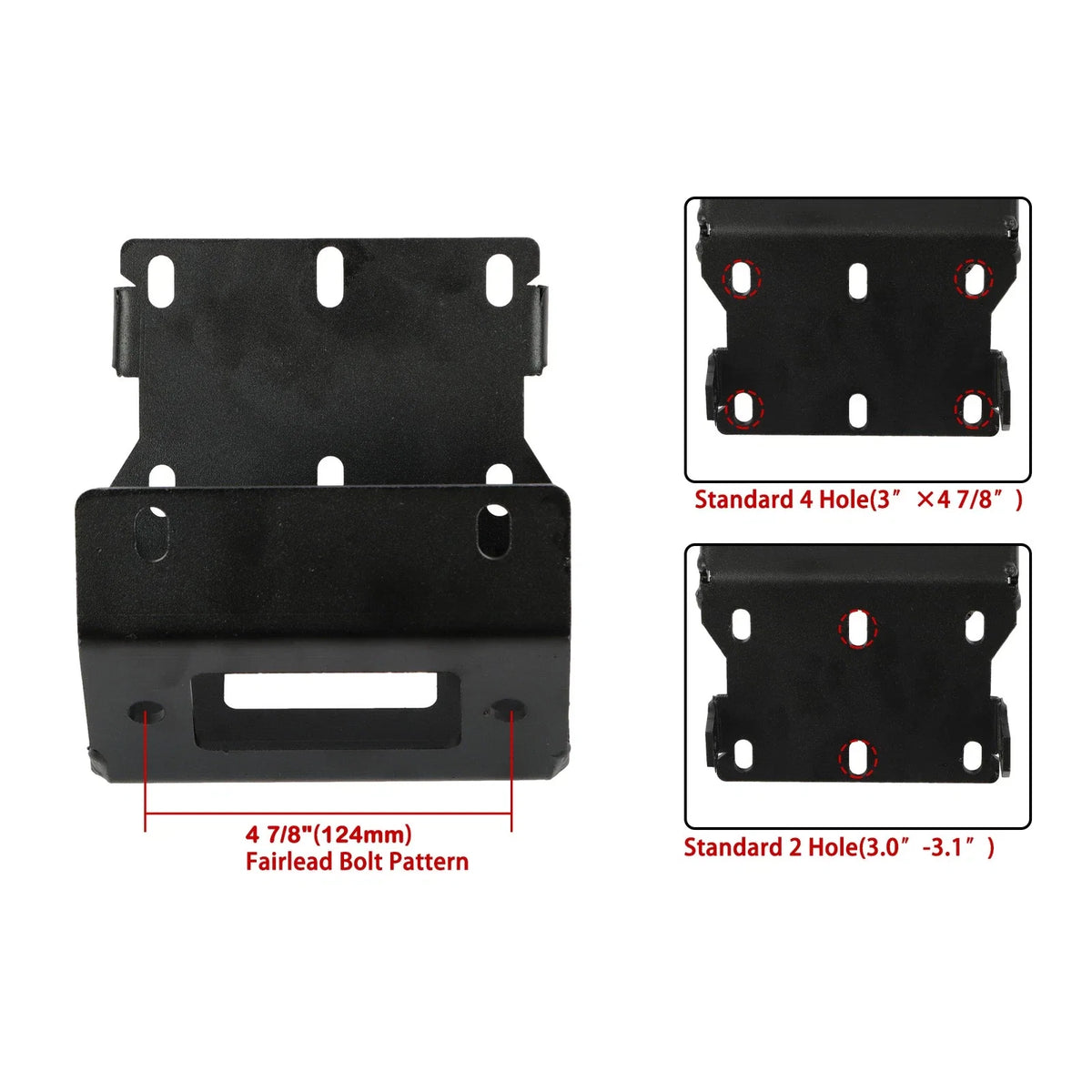 Winch Mounting Plate for Honda Rancher Foreman Rubicon TRX420/500/520