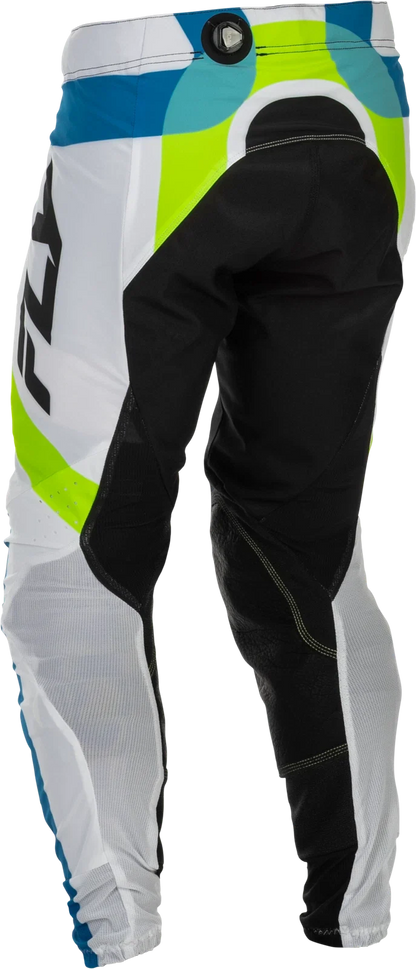 Fly Racing Lite LE Offroad Pants for Men US 36 (White Lime Blue)