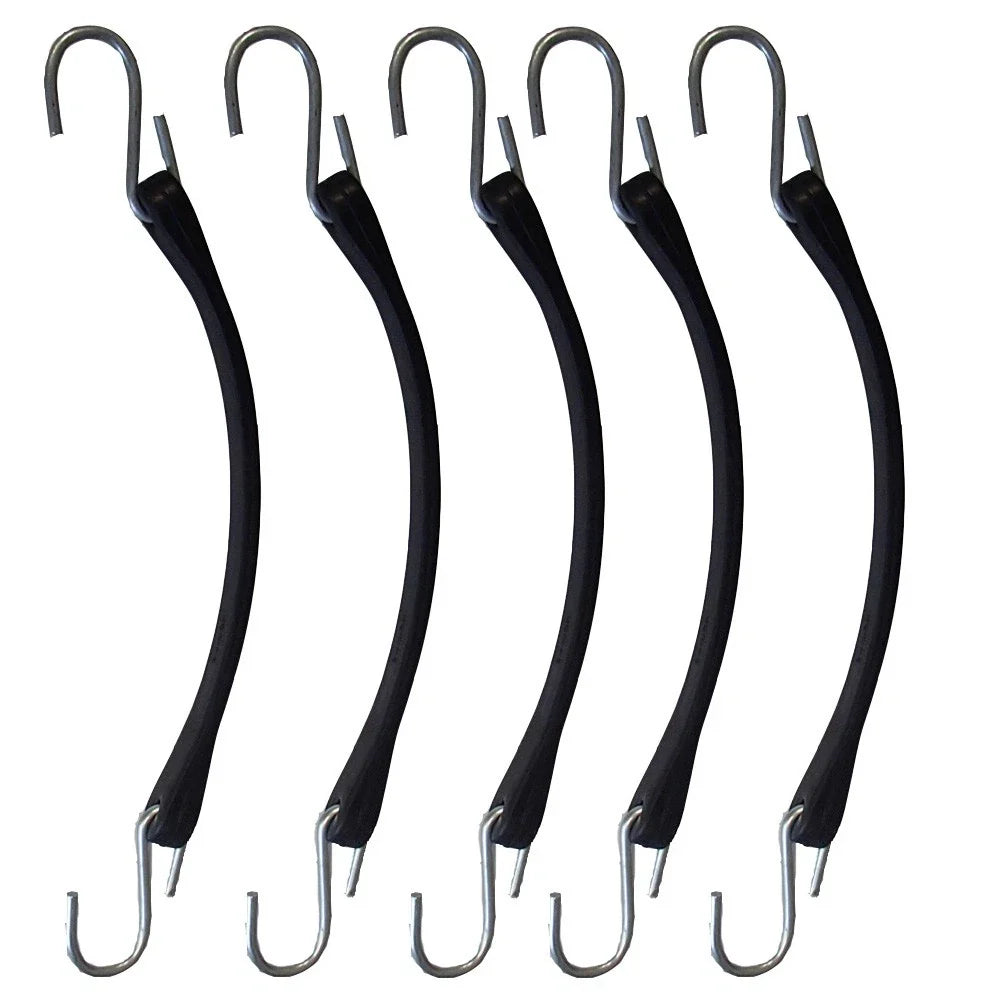 Set of 5 Heavy Duty 9" Bungee Straps for Universal Use