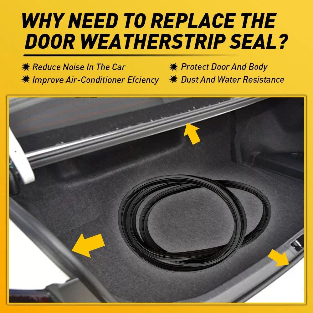 Weatherstrip Rear Trunk Lid Seal Strip for Toyota Corolla (2003–2008)