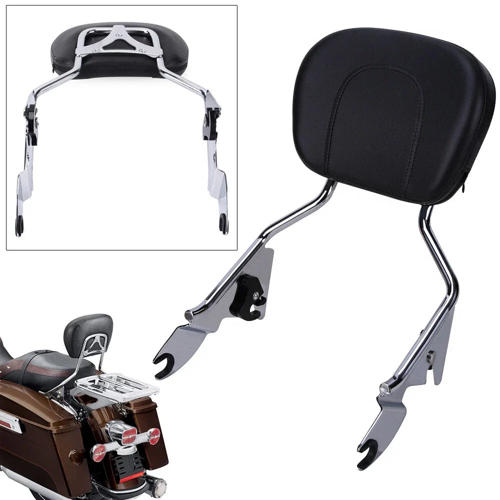 Detachable Backrest Sissy Bar for Harley Touring Road Glide Road King (2009–2025)