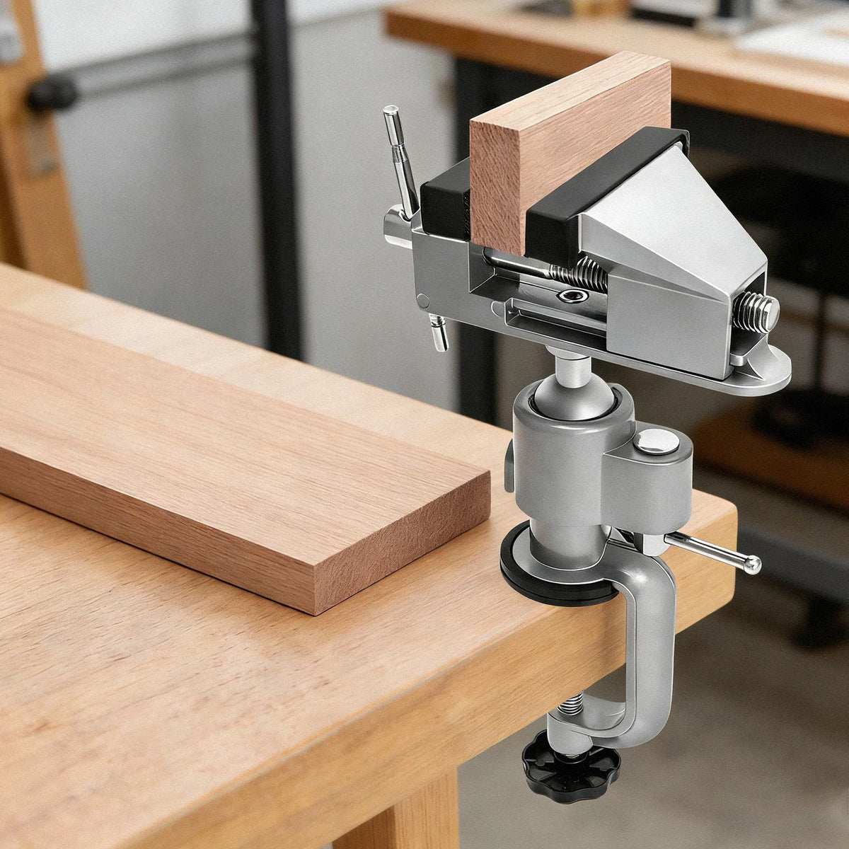Aluminum Alloy Tabletop Clamp Vice for Universal Use (Rotate 360°, Tilt 45°)