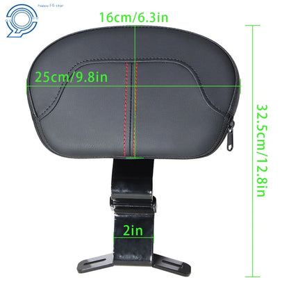 Driver Rider Backrest Pad for Harley Touring CVO Road King Electra Glide (2009–2022)