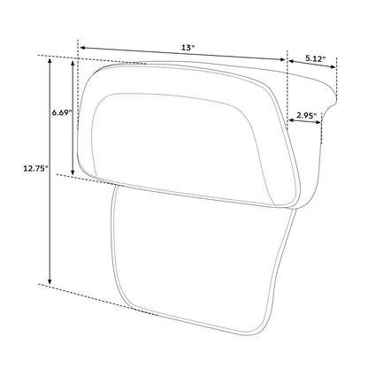 Razor Chopped Tour Trunk Backrest Pad for Harley Touring Road Glide (2014–2025)