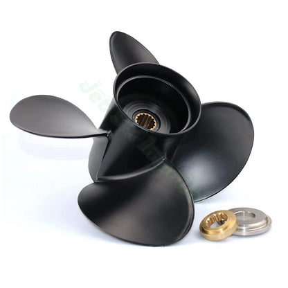 Outboard Propeller 13x17 for Yamaha 50-130HP (4 Blades, 15 Spline)