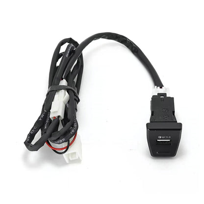USB Adapter QC 3.0 Charger Hub LED for Toyota RAV4 (2020–2022)
