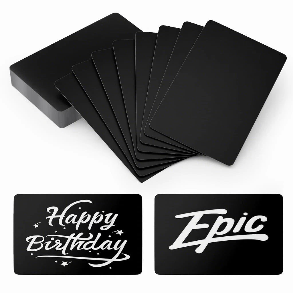 50 Pcs Metal Business Card Blanks for (3.4 x 2.1 inches)