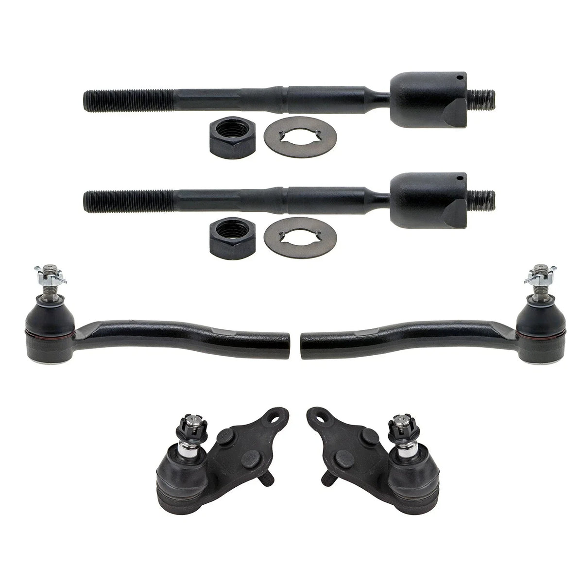 Set of 4 Tie Rods & Ball Joints for Toyota Camry
