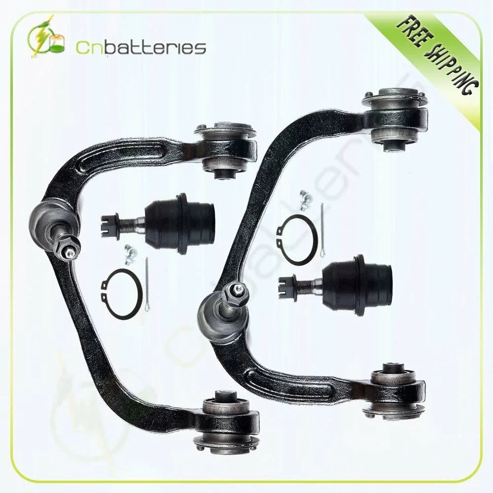 Set of 4 Front Upper Control Arms with Ball Joints for Ford F-150