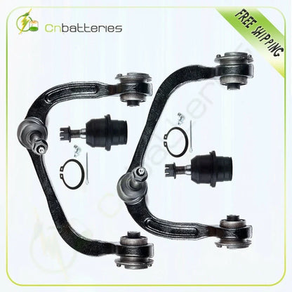 Set of 4 Front Upper Control Arms with Ball Joints for Ford F-150