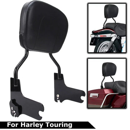 Detachable Backrest Sissy Bar for Harley Touring Street Road Glide (2014–2023)