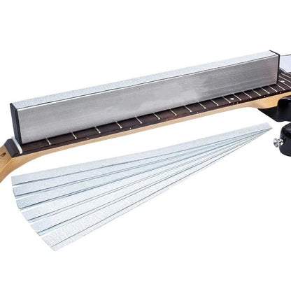 Fret Leveling Bar Tool with 6PCS Sandpaper for Guitar Neck