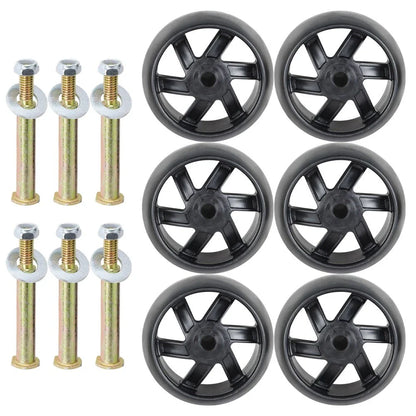 Set of 6 Deck Wheels & Hardware Kit for Husqvarna (589527301, AYP, Sears 174873)